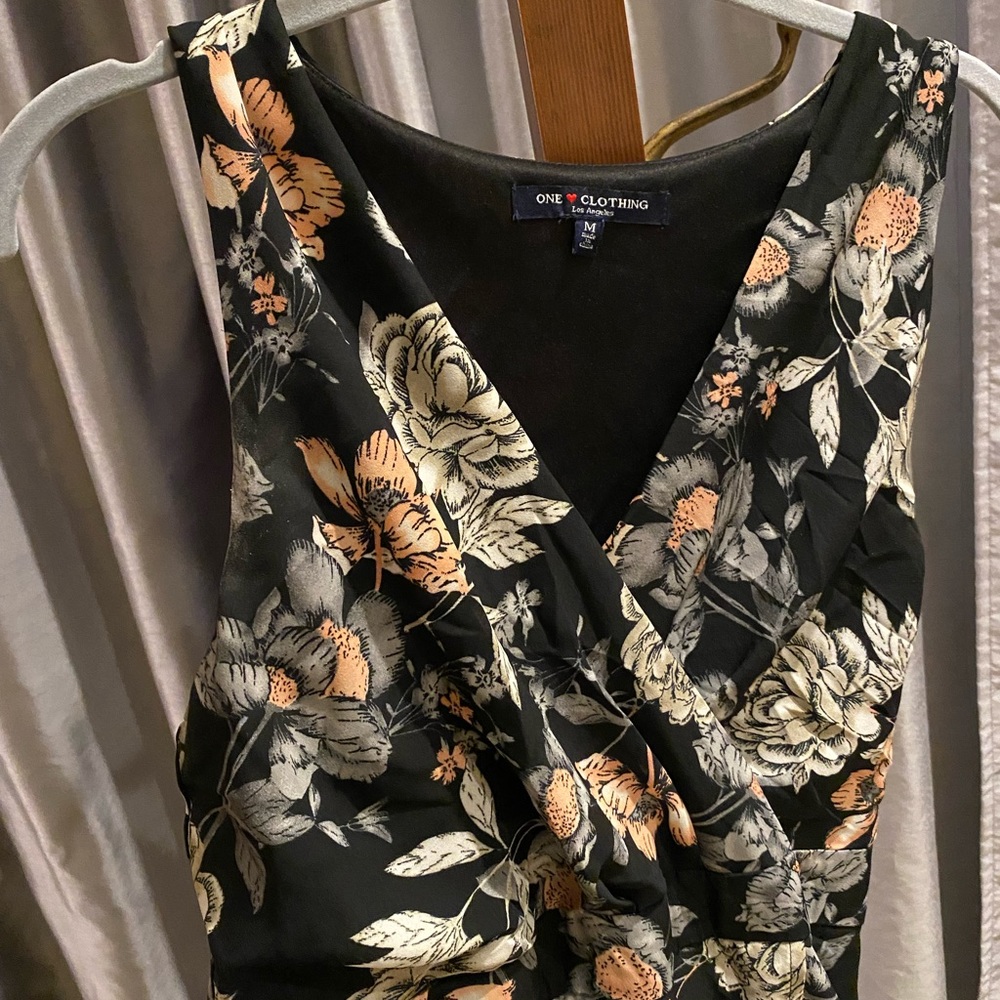 Floral high-low dress